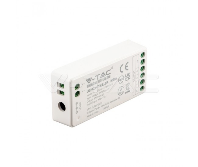 Controller banda LED RGB+W alb WI-FI 12/24V 12A V-TAC SKU-2913