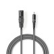 XLR-RCA audio cablu XLR 3pini tata - RCA tata 1.5m Gri NEDIS