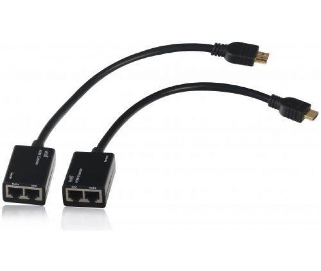 Adaptor prelungitor HDMI pana la 30m Pigtail FullHD V1.3 Well