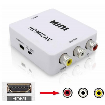 Convertor audio/video de la HDMI 1080P la 3x RCA audio/video