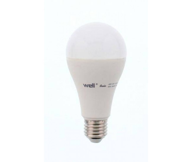 Bec cu LED A65 E27 15W 230V lumina calda Basic Well