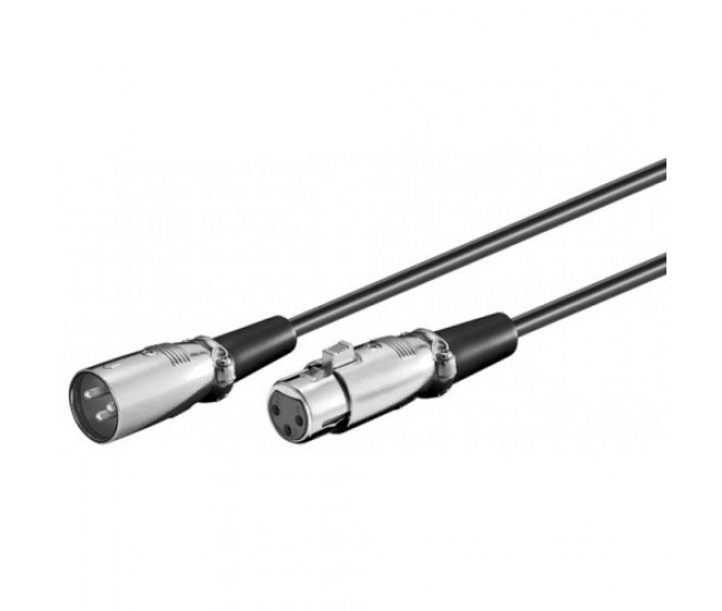 Cablu extensie XLR la XLR mama 6m Goobay