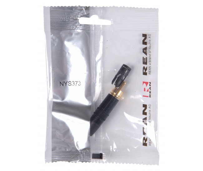 Conector phono aurit negru Neutrik