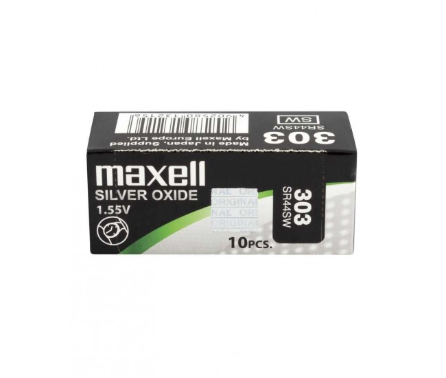 Baterie ceas Maxell SR44SW V303 AG13 1.55V oxid de argint 1buc