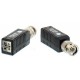 Video balun HD prin UTP/FTP BNC - 2 pini terminali cu clip pentru cablu Well