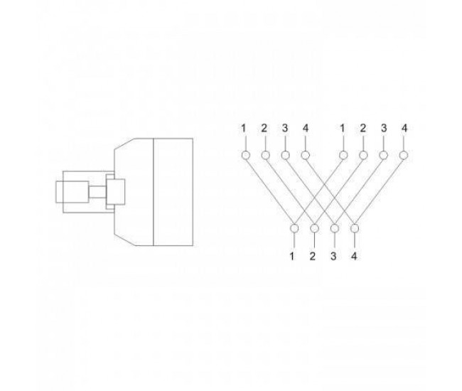 Adaptor RJ11 mama la 2x RJ11 mama negru Goobay