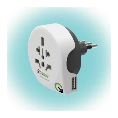 Adaptor calatorii World to Italy +USB AUSTRALIA CHINA IT UK CH BRAZIL USA EURO Q2 1.100190