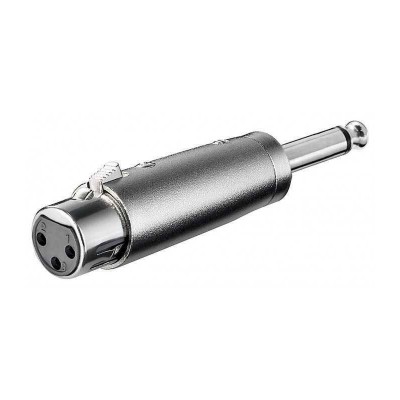 Adaptor XLR mama la Jack 6.35 mm mono tata Goobay