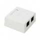 Priza dubla de perete 8P8C UTP Cat5 2x RJ45