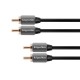 Cablu 2x RCA la 2x RCA 1m Profesional Kruger&Matz