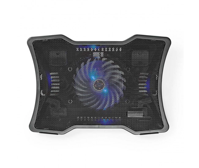 Cooler laptop Nedis 1 ventilator max 17 LED 1x USB negru