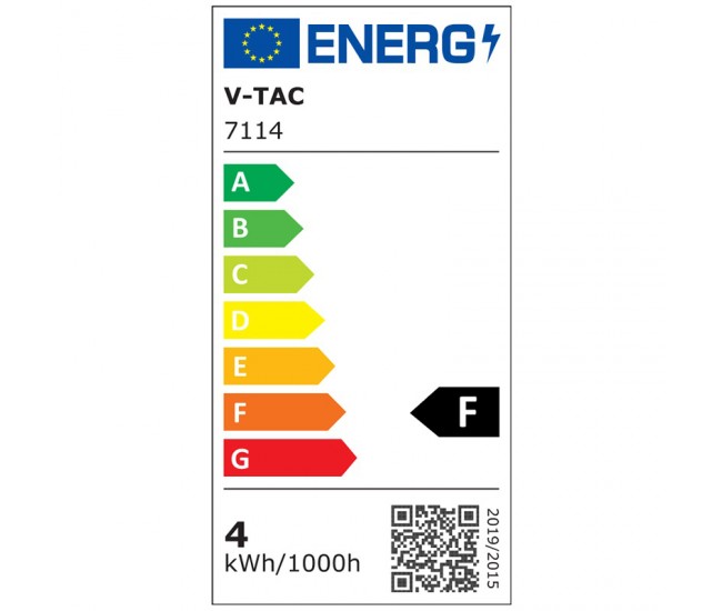 Bec LED E14 4W alb cald cu filament 2200K V-TAC