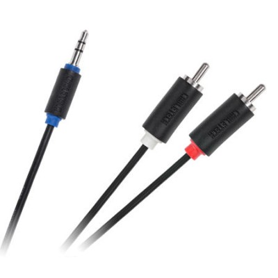 Cablu Jack 3.5 mm la 2x RCA 1m Cabletech