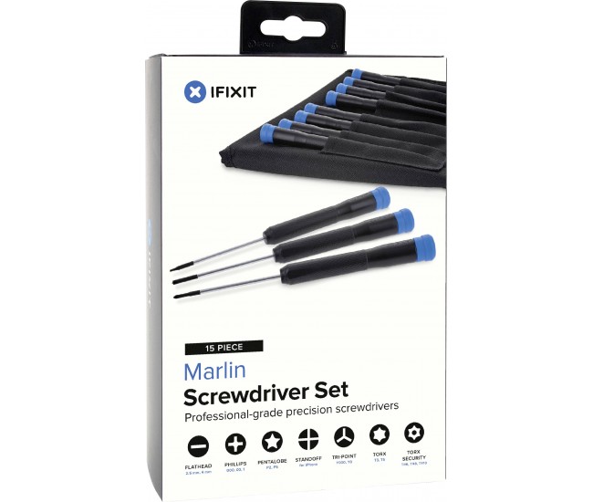 Set surubelnite service iFixit Marlin Screwdriver Set 15 buc IF145-462-1