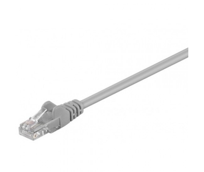 Cablu UTP 30m CCA patchcord retea CAT5e 2x RJ45 neecranat gri Goobay