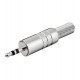 Mufa audio Jack 3.5 mm stereo tata metal protector cablu Goobay