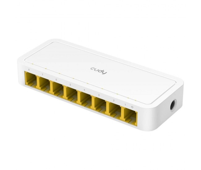 Switch Desktop 8 porturi 10/100Mbps alb Cudy FS108D