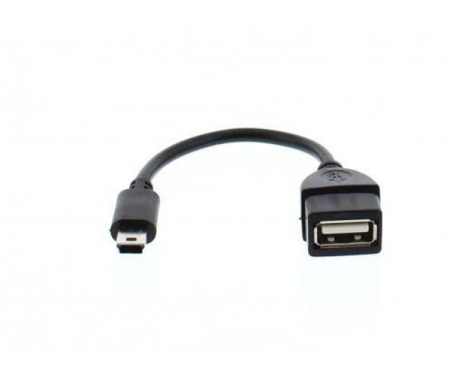 Cablu adaptor OTG USB mama - mini USB tata cablu 8cm Well