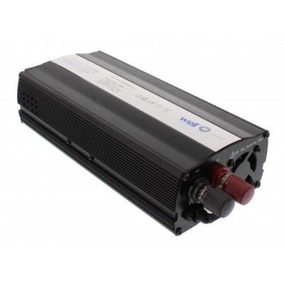 Invertor de tensiune cu USB 12V la 220V 600W Well