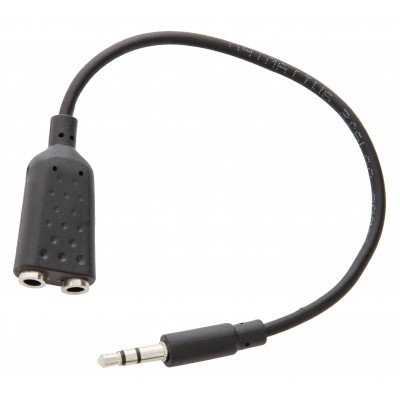 Splitter cablu adaptor audio stereo Jack 3.5 mm tata - 2x 3.5 mm Jack mama 0.2m Valueline