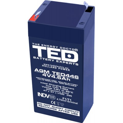 Acumulator 4V 4.6Ah 47x47xh100.6mm AGM Battery TED446F1 TED002853