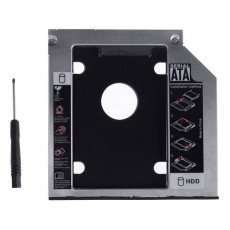 Rack adaptor super slim DVD SATA caddy la 2.5 SATA HDD sau SSD 9mm