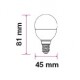 Bec LED G45 E27 5.5W 470lm 4000K alb neutru cip SAMSUNG V-TAC