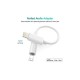 Adaptor Apple Lightning tata - Jack 3.5 mm mama alb AUX005 Choetech