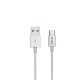 Cablu USB Type C 1m 2.4A alb SILVER EDITON V-TAC SKU-8486