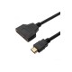 Cablu adaptor HDMI la 2x HDMI aurit spitter