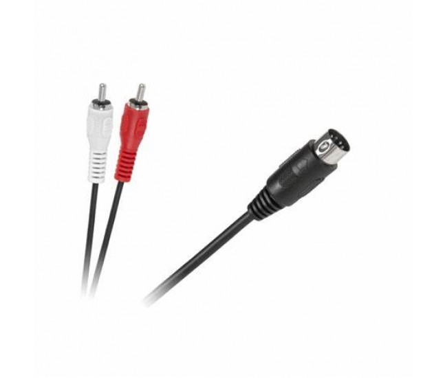 Cablu 5 Din la 2x RCA 1.5m Cabletech