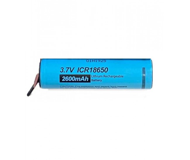 Acumulator PKCELL ICR18650 Li-Ion 3.7V cu terminale 2600 mAh (632)