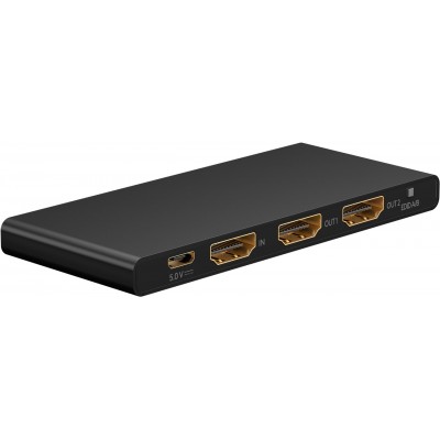 Splitter HDMI 4K 60Hz V2.0 1x HDM 1 la 2x HDMI activ Goobay 58481