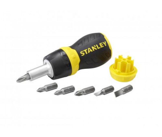 Surubelnita magnetica MultiBit cu clichet si 6 varfuri 0-66-358 Stanley