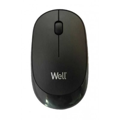 Mouse wireless Well MW104 negru USB