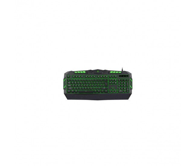 Tastatura gaming T-DAGGER Torpedo neagra iluminata rosu verde glaben