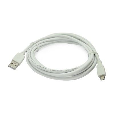 Cablu 3m micro USB 5pini - USB A 2.0 alb inLine Gembird