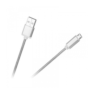 Cablu USB Tata - micro USB Tata 1m argintiu M-LIFE