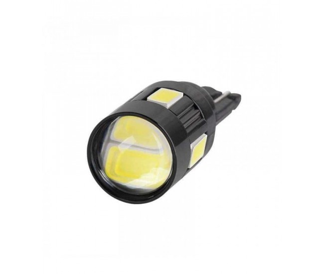 Bec LED auto CANBUS T10 5730 12V 1.35W 70lm 6500K REBEL