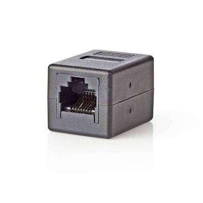 Adaptor retea Cat6 RJ45 8P8C mama - RJ45 8P8C mama negru Nedis