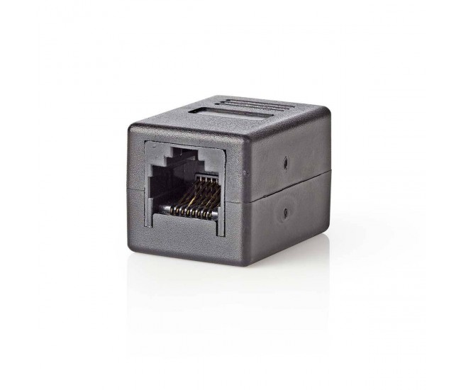 Adaptor retea Cat6 RJ45 8P8C mama - RJ45 8P8C mama negru Nedis