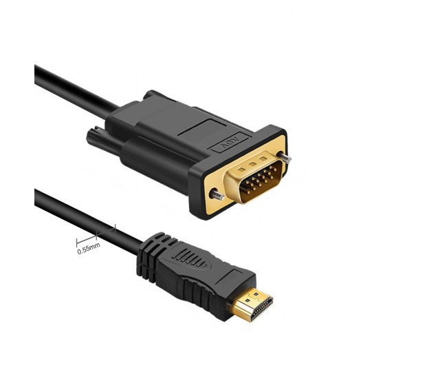 Cablu adaptor HDMI-VGA tata-tata 3m fara sunet