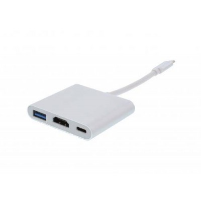 Adaptor USB Type C 3.1 - HDMI +USB 3.0 +USB Type C +PD Well