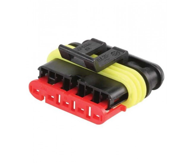 Conector cablu Superseal 1.5 mama mufa 5 pini IP67 TE Connectivity 282089-1