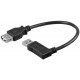 Cablu prelungitor USB 2.0 Hi-Speed A tata 90 - A mama drept 0.3m Goobay