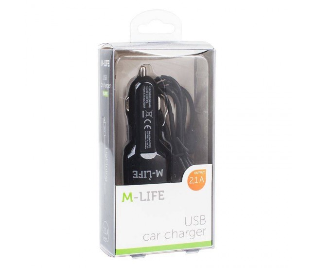 Incarcator auto lightning +USB 2.1A M-LIFE