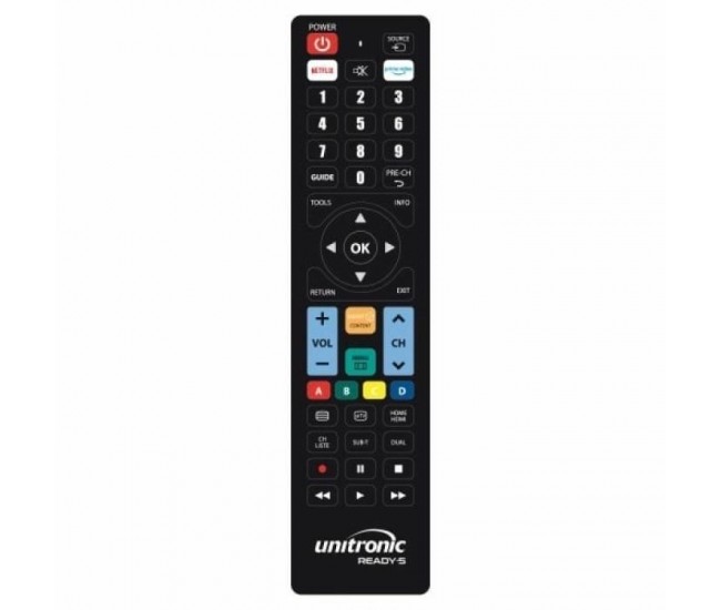 Telecomanda 1713 Unitronic universala compatibila pentru branduri multiple Ready 5 Samsung LG Sony Philips Panasonic 1713WUNI202