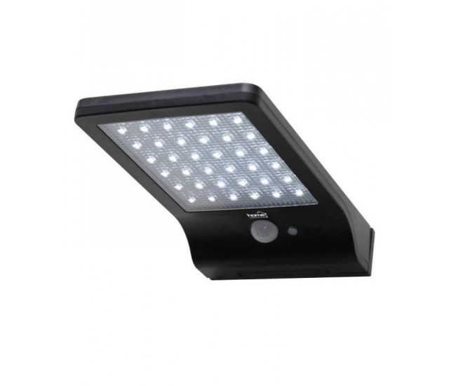 Reflector solar LED 10000K alb rece cu senzor de miscare 300lm IP44 HOME FLP300SOLAR