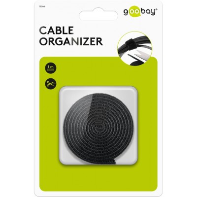 Set de gestionare fixare cabluri 1m negru Goobay