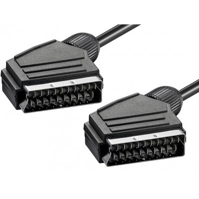 Cablu audio/video SCART 21 pini tata - SCART 21pini tata 0.8m